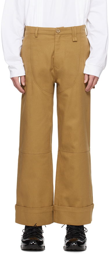 Nohavice Simone Rocha Simone Rocha Four-Pocket Wide-Leg Trousers Hnedá | 4101 1074, 0