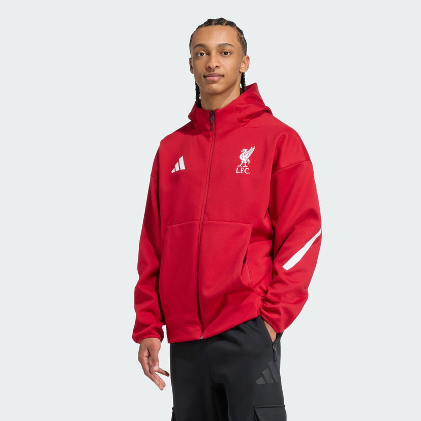 Bunda adidas Performance Liverpool FC Z.N.E. Anthem Jacket Červená | JW5484
