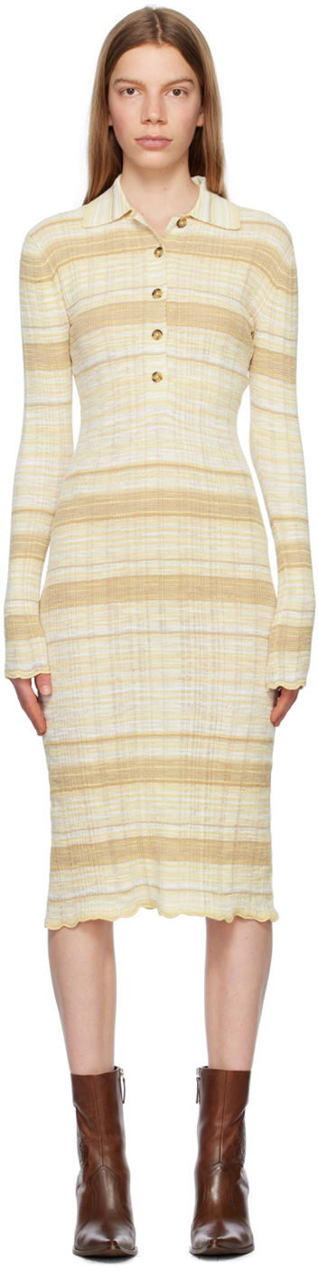 Šaty Acne Studios x SSENSE Midi Dress Béžová | FN-WN-DRES000896, 0