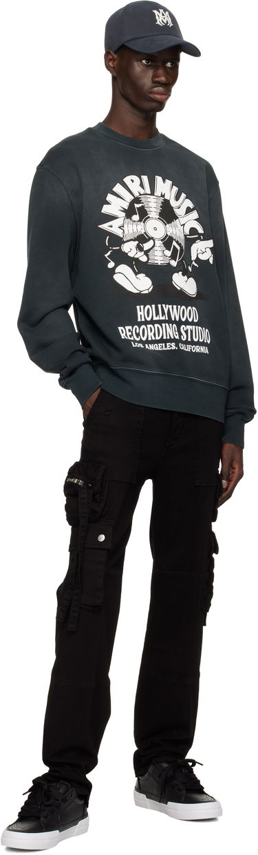 Mikina AMIRI Amiri Music Record Sweatshirt Šedá | AMJYCW1062, 3