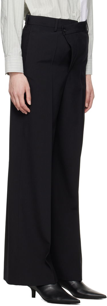 Nohavice Maison Margiela MM6 Maison Margiela Light Wool Blend Wide Leg Trousers Čierna | S62KB0222 M35436, 1