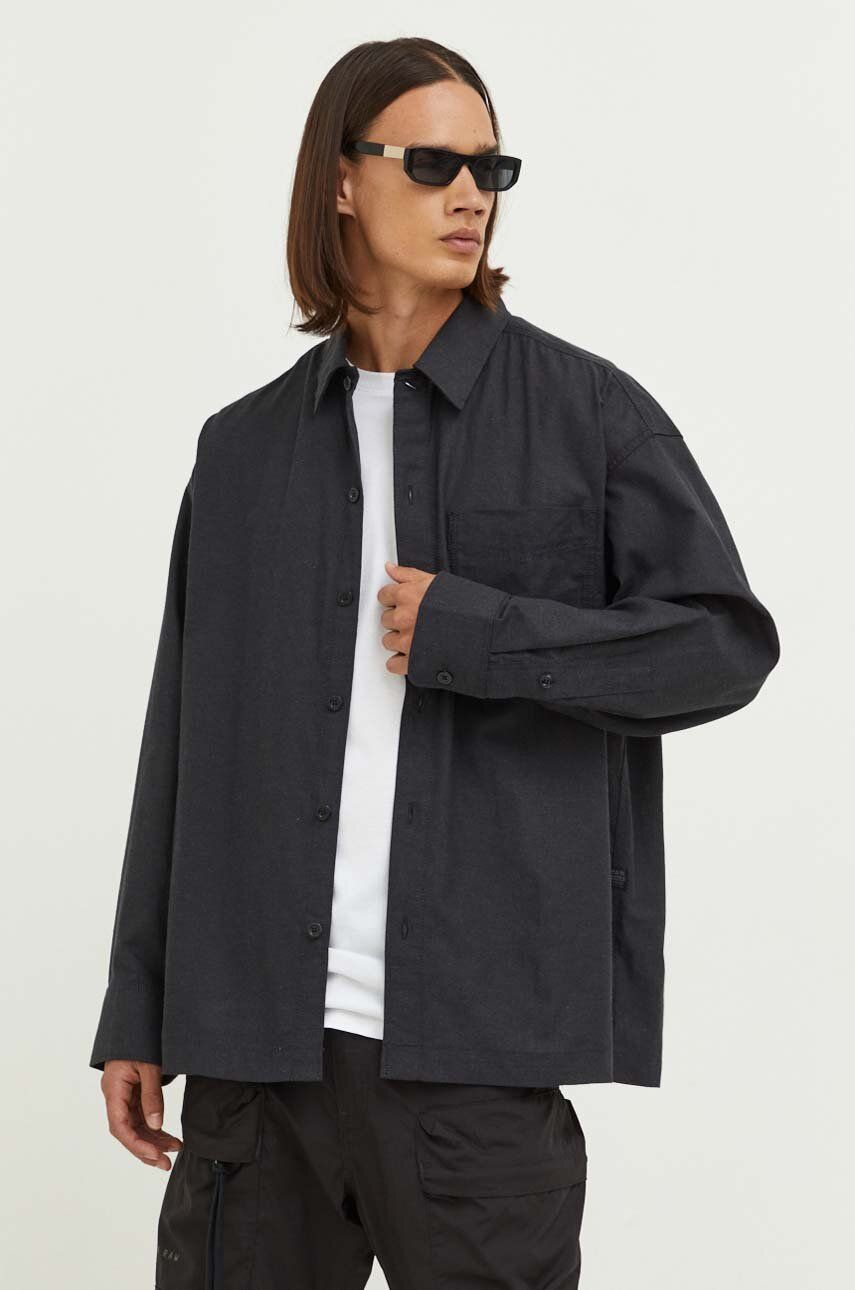 Košeľa G-Star Raw ® Oversized Boxy Fit Shirt Čierna | D23007.D123, 0