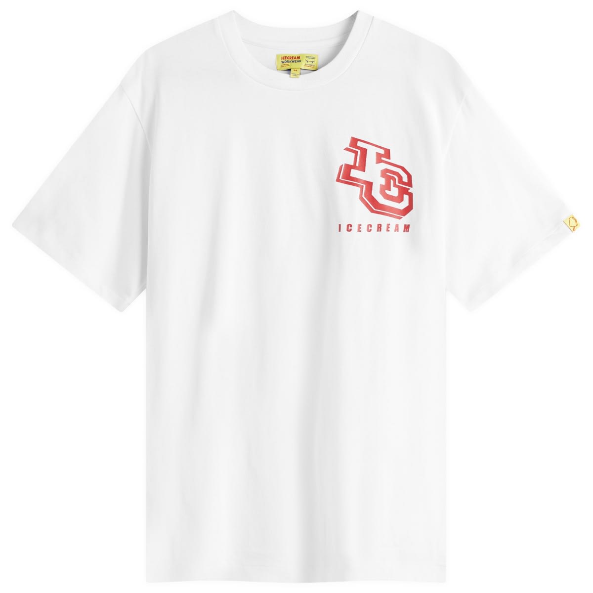Tričko BBC IceCream Workwear T-Shirt, Size Large Biela | ICW25109-WHT, 0