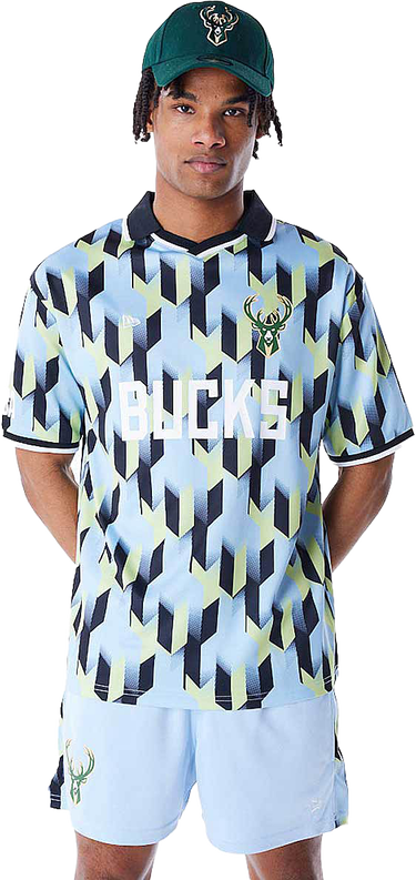 Dres New Era Milwaukee Bucks Patterned Soccer Jersey Rôznofarebný | 60565026-60565026, 0