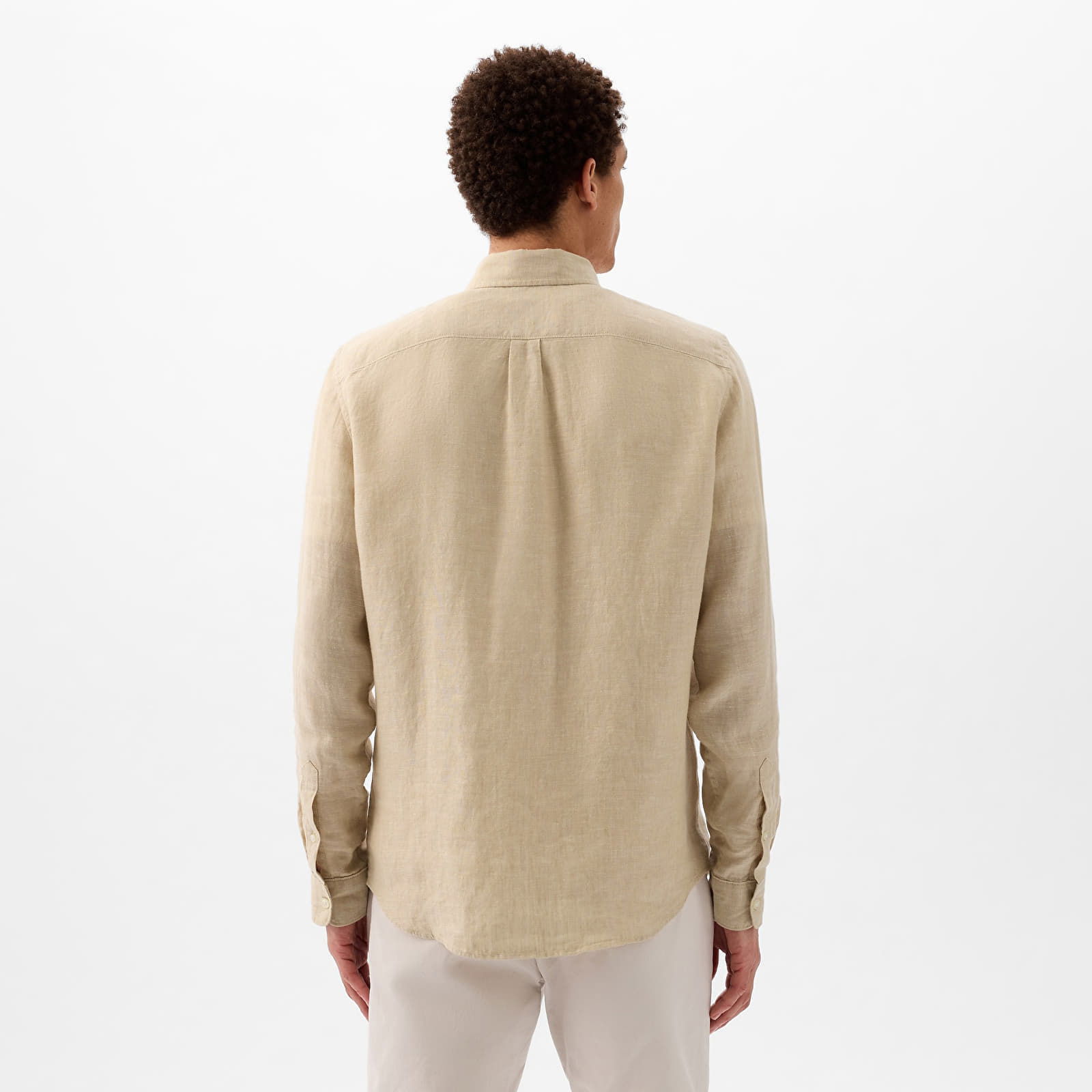 Longsleeve Linen Shirt Oatmeal Heather