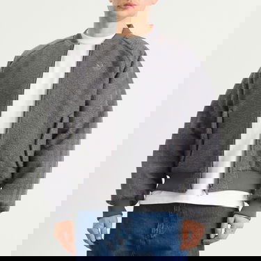 Bomber bunda adidas Originals Reversible Textured Bomber Jacket Šedá | KR7618, 2