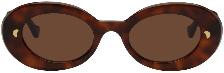 Slnečné okuliare Nanushka Nanushka Giva Oval Sunglasses Hnedá | NW23RSSG00576, 0
