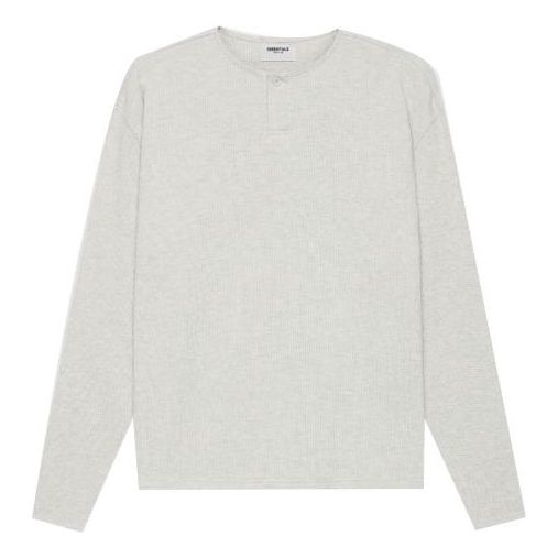Sveter Fear of God Essentials Thermal Henley Long Sleeve Šedá | FOG-SS21-604, 0