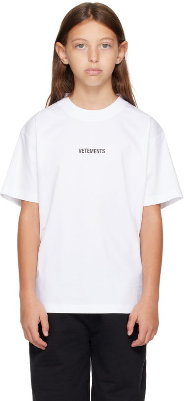 Tričko VETEMENTS Kids Logo T-Shirt Biela | KA10TR100W, 0