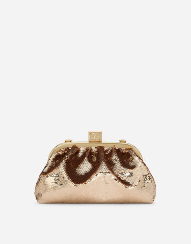 Kabelka Dolce & Gabbana Dolce & Gabbana Maria Sequined Mini Clutch Metalická | BB7368AH64480997, 3