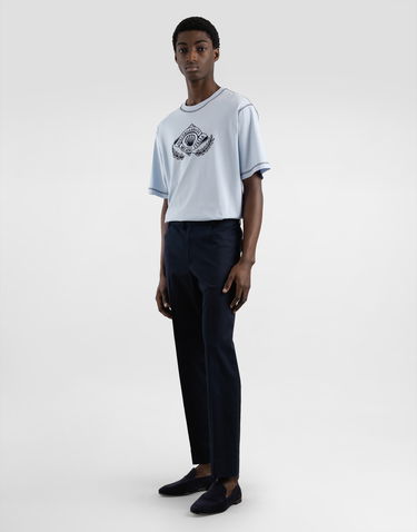 Nohavice Dolce & Gabbana Dolce & Gabbana Cotton Gabardine Cargo Trousers 52 Navy | GP13MZFUFNVB0665, 1