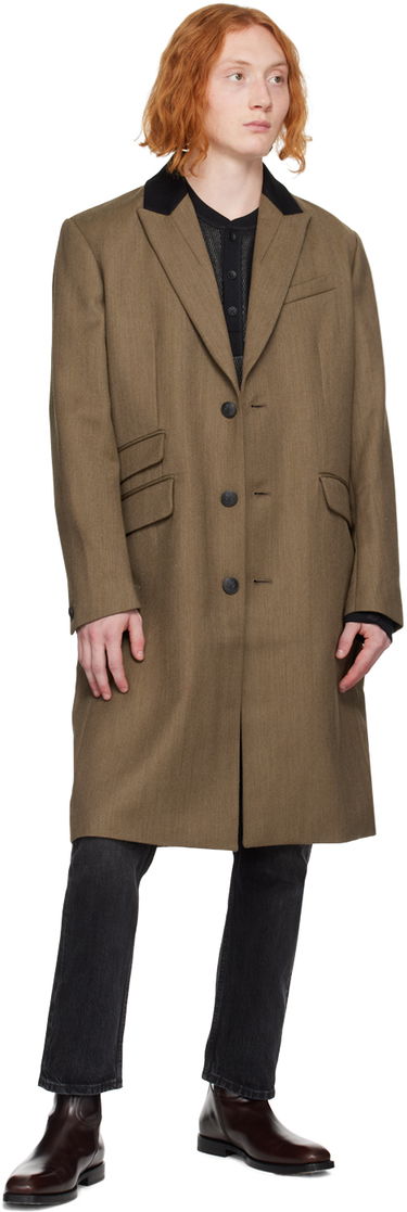 Kabáty rag & bone Cambridge Wool-Blend Overcoat Hnedá | MBW22H2336AMML, 3