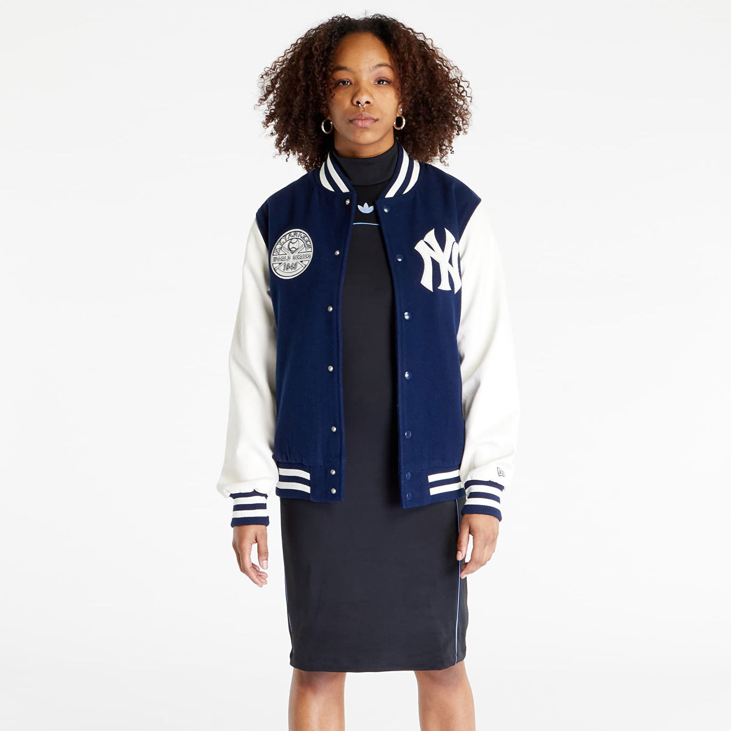 Bunda New Era New York Yankees Heritage Varsity Jacket Navy | 60332221, 0
