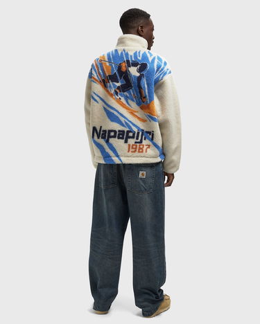 Bunda Napapijri FIEMME Full Zip High Collar Teddy Fleece Jacket Béžová | NP0A88TCF0T1, 1