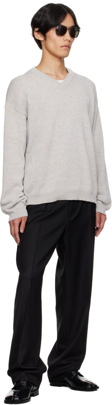 Sveter Maison Margiela Maison Margiela V-Neck Sweater Šedá | S50HN0019 M13152, 3