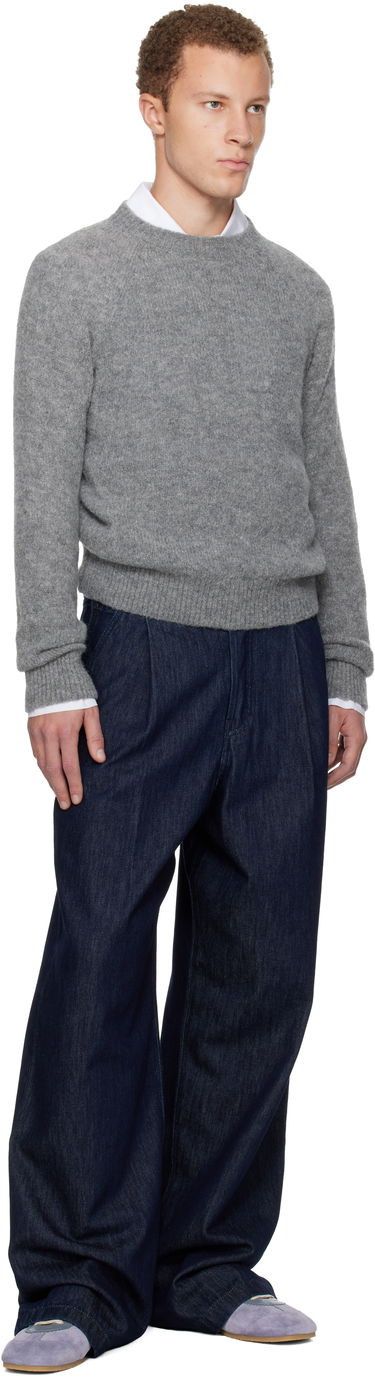 Sveter Dries Van Noten Raglan Sweater Šedá | 252-021223-2709, 3