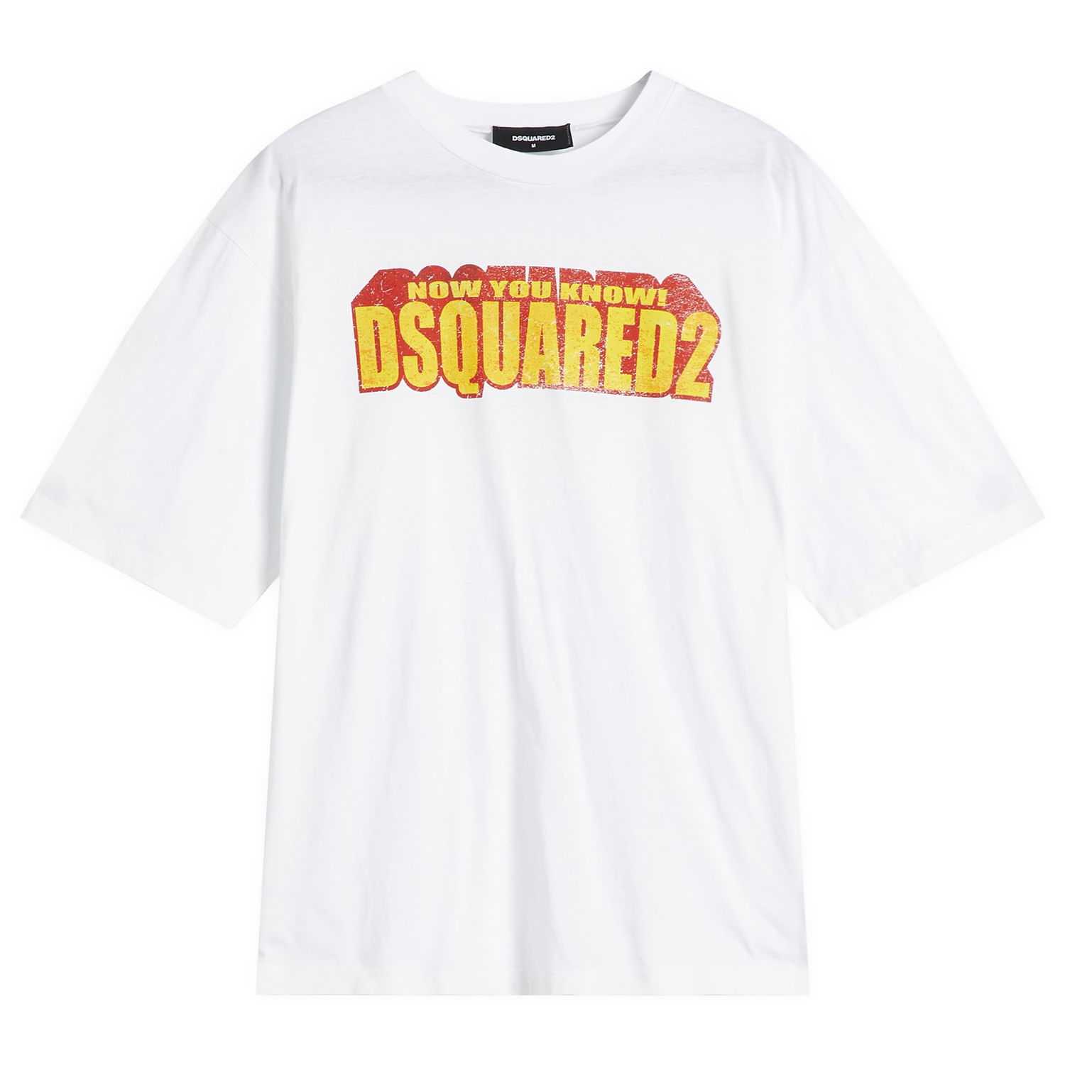 Tričko DSQUARED2 Dsquared2 Loose Fit 3D Logo T-Shirt Biela | S71GD1553-S23009-100, 0