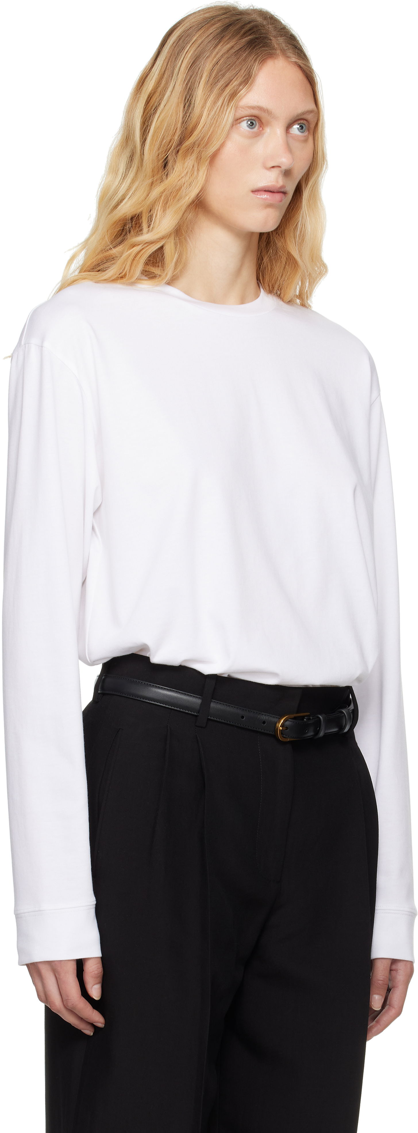 Tričko The Row Ciles Long Sleeve T-Shirt Čierna | 6891-K220, 1