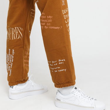 Tepláky Pleasures Remote Sweatpants Hnedá | P21W026, 5