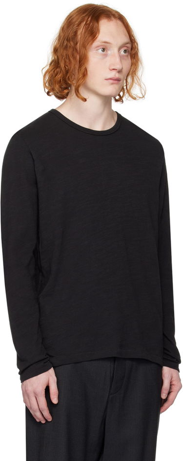 Tričko rag & bone Rag & Bone Classic Flame Long Sleeve T-Shirt Čierna | MBC20PT176JT75, 1