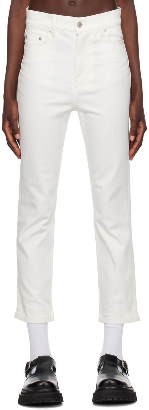 Džínsy AMI Cropped Jeans Biela | FTR610.CO0038, 0