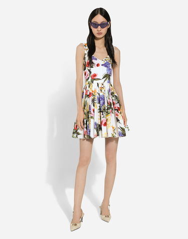 Šaty Dolce & Gabbana Dolce & Gabbana Garden Print Cotton Corset Dress Rôznofarebný | F6H9RTHS5Q1HA4YB, 1