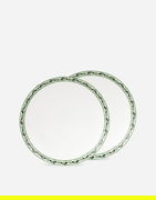 Set of 2 Porcelain Dessert Plates