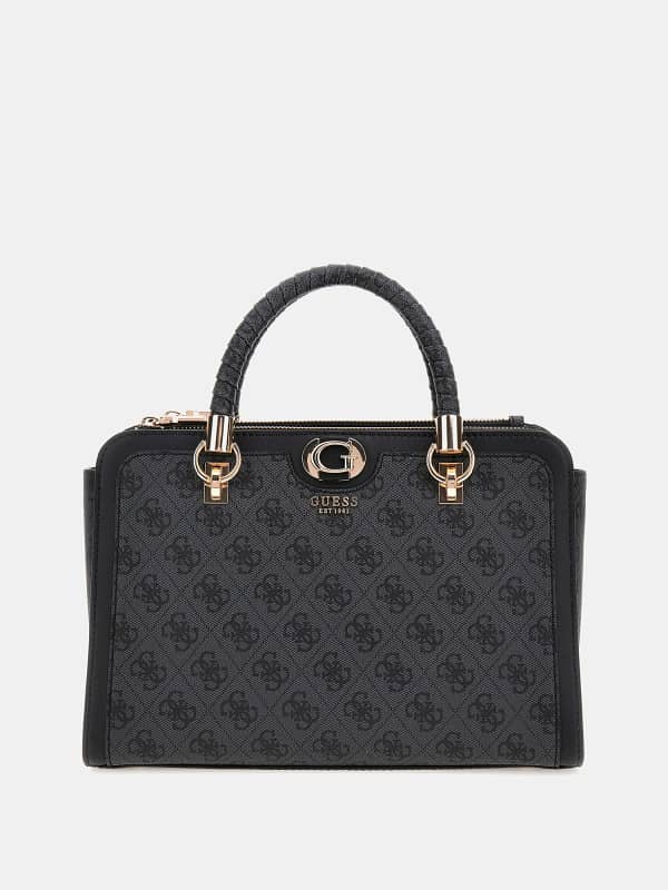 Kabelka GUESS Orlina 4G Logo Satchel Čierna | HWSG9540060, 0