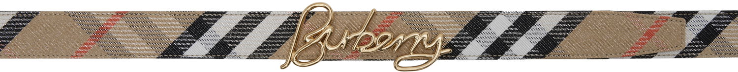 Opasok Burberry Burberry Check Signature Reversible Belt Béžová | 8109683, 0