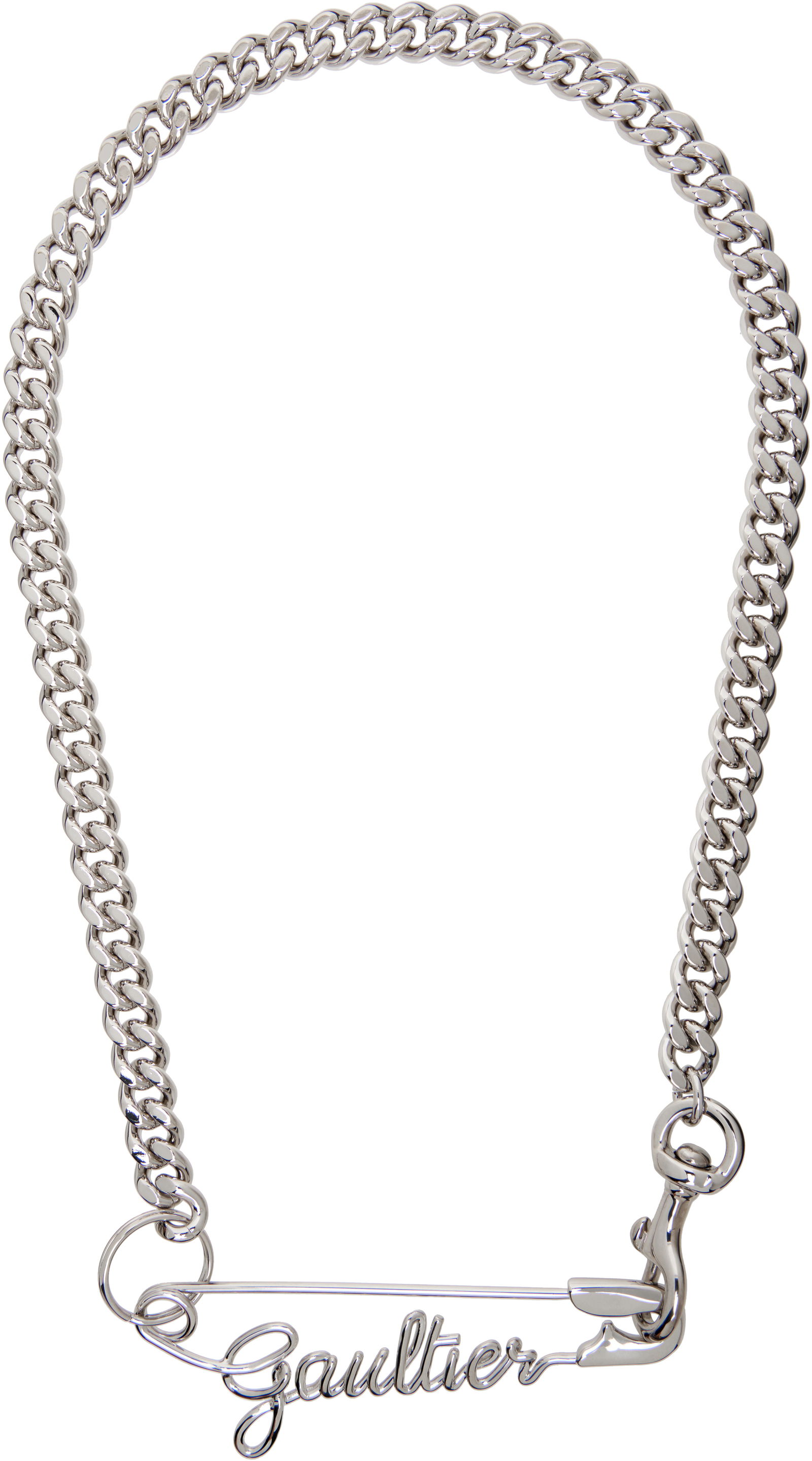 Gaultier Safety Pin Chain Necklace