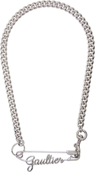Náhrdelník Jean Paul Gaultier Gaultier Safety Pin Chain Necklace Metalická | 21/04-U-CO002-X006-91, 3