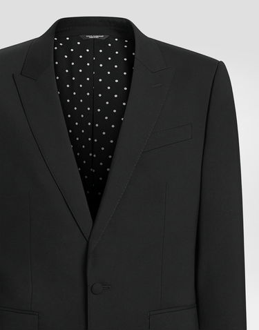 Bunda Dolce & Gabbana Single-breasted New Martini Canvas Jacket Čierna | G2VZ7TFUBFTN0000, 1