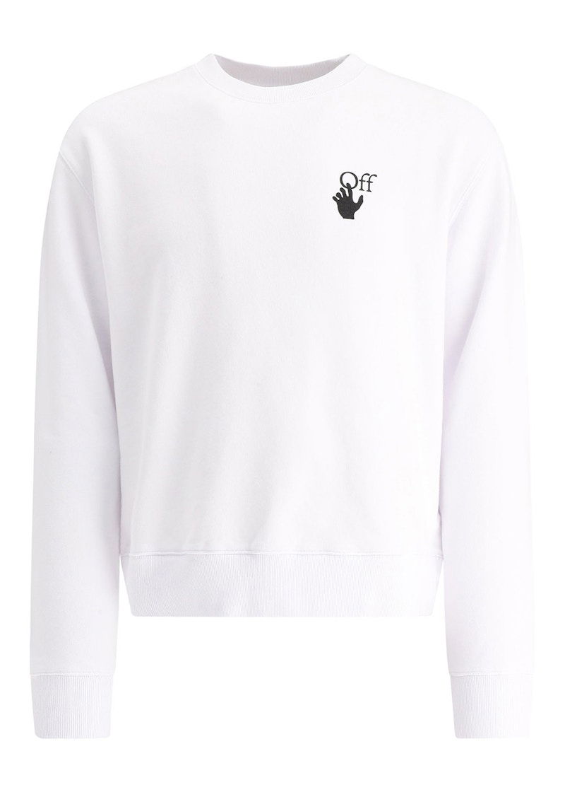 Mikina Off-White Degrade Arrows Crewneck Sweatshirt Biela | OMBA025F21FLE0060184, 0