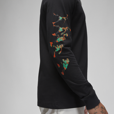 Tričko Jordan Long-Sleeve T-Shirt Čierna | FB7455-010, 3