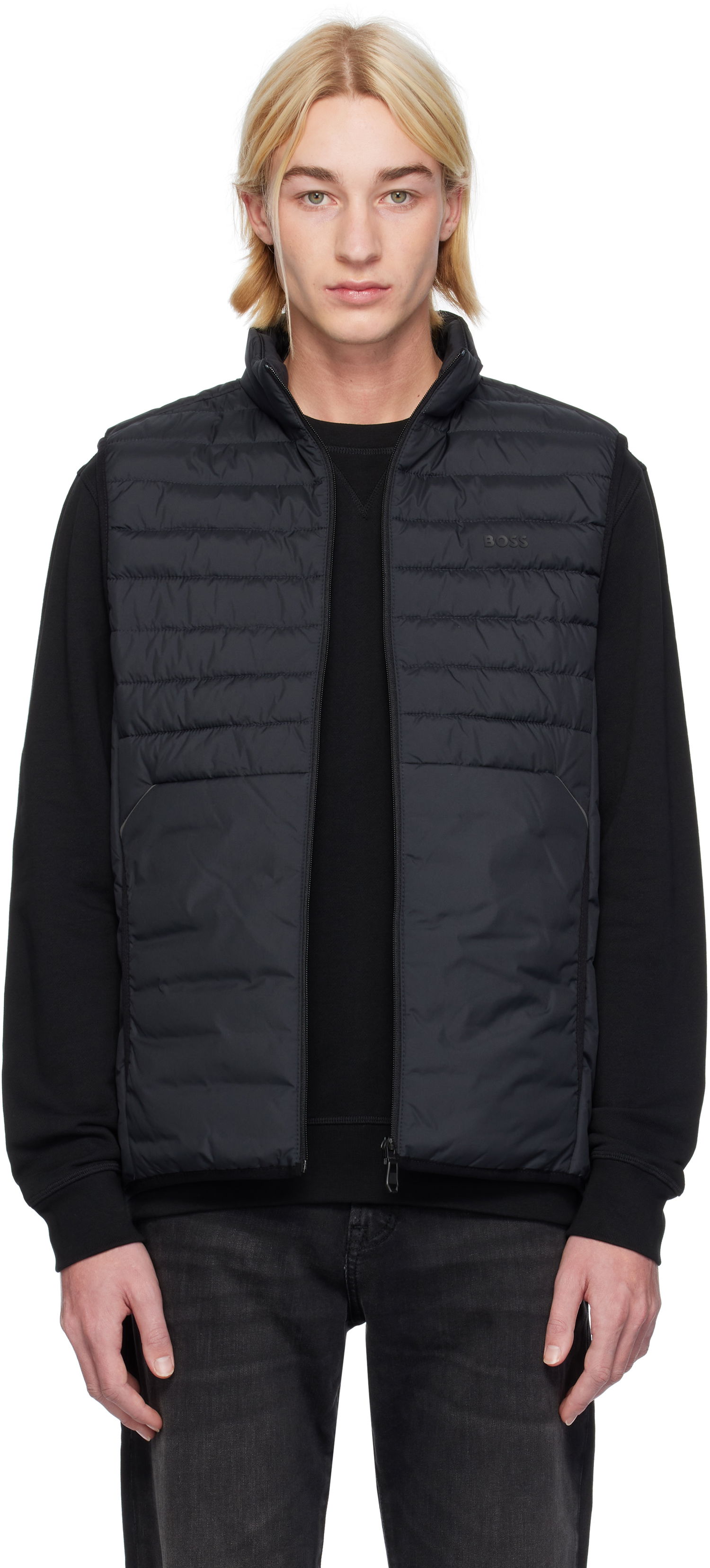 Vesta BOSS Padded Vest Čierna | 50514762, 0