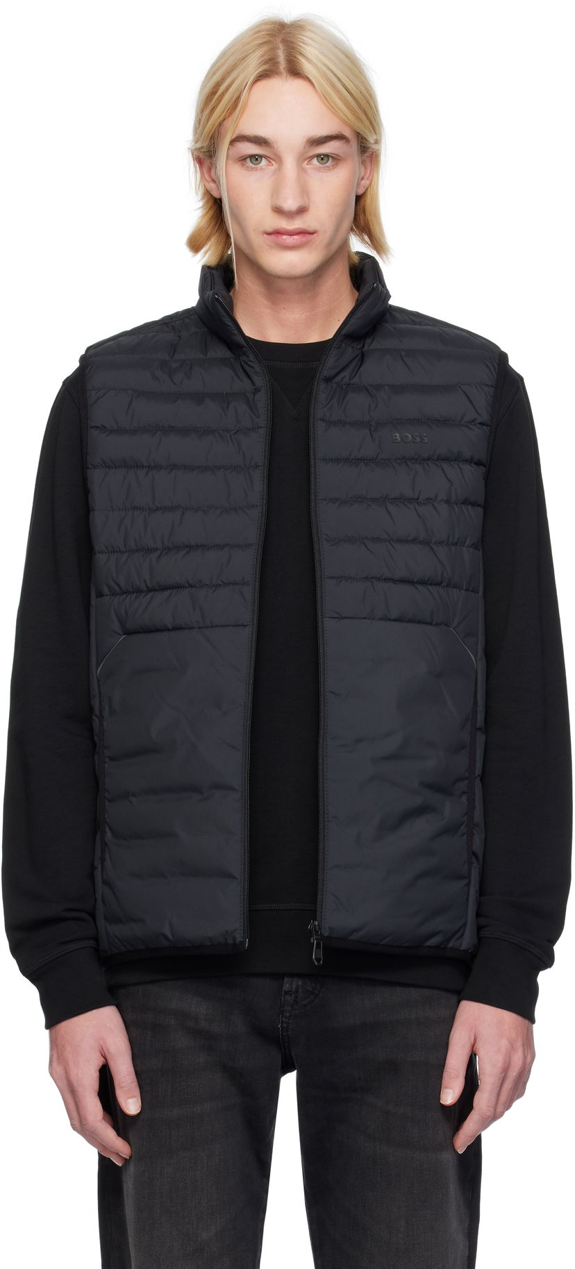 Vesta BOSS Padded Vest Čierna | 50514762