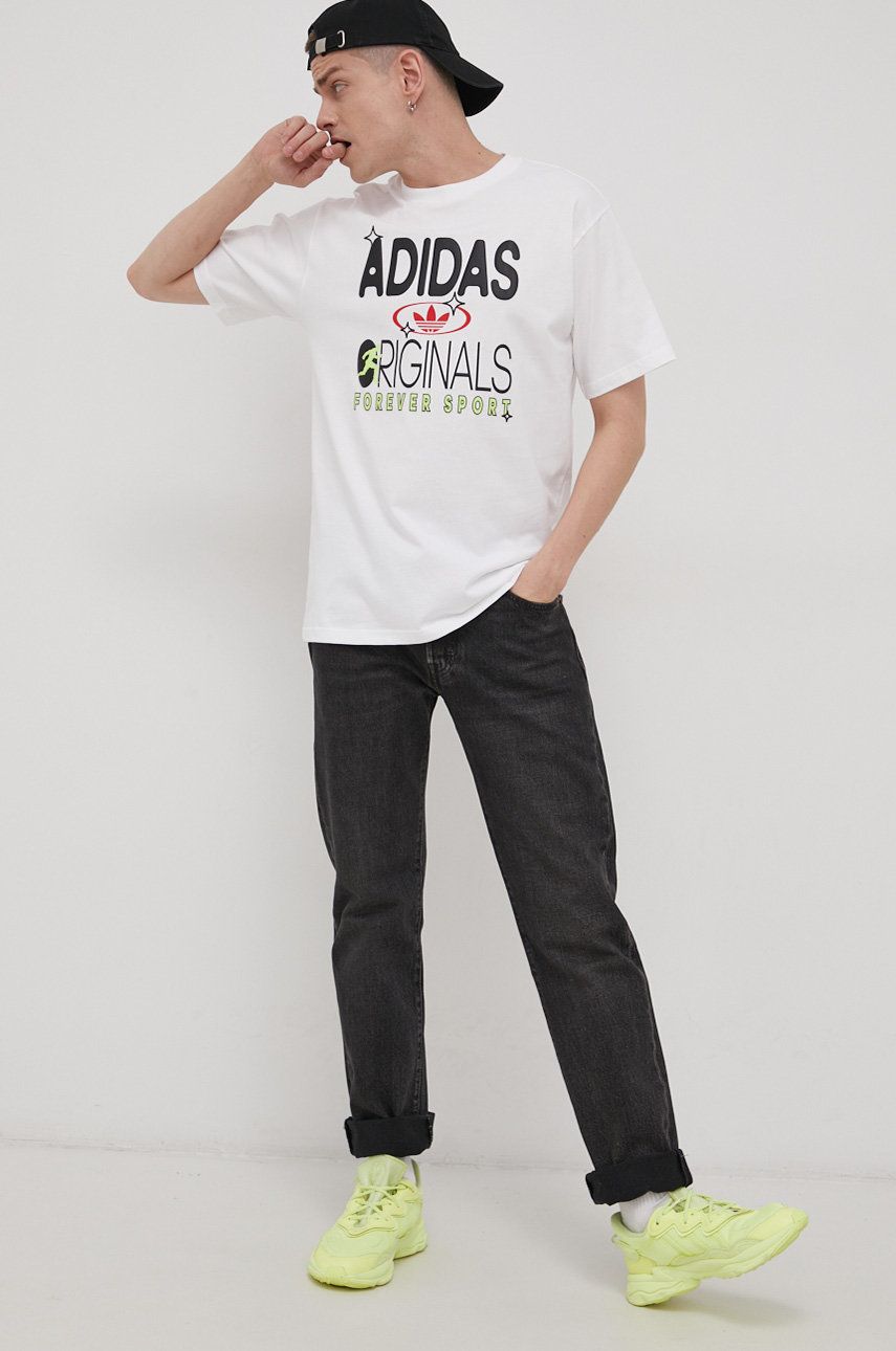 Tričko adidas Originals T-Shirt Forever Sport Biela | HC2123, 0