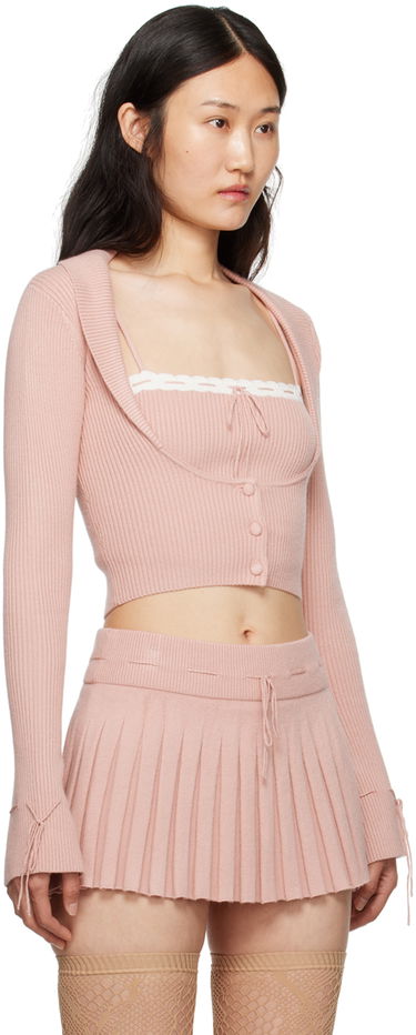 Sveter GUIZIO Guizio Cielo Knit Cardigan Ružová | H23620S020, 1