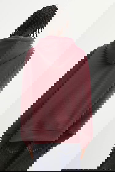 Mikina Carhartt WIP Plain Hooded American Script Sweat Vínová | I028279.33KXX, 2