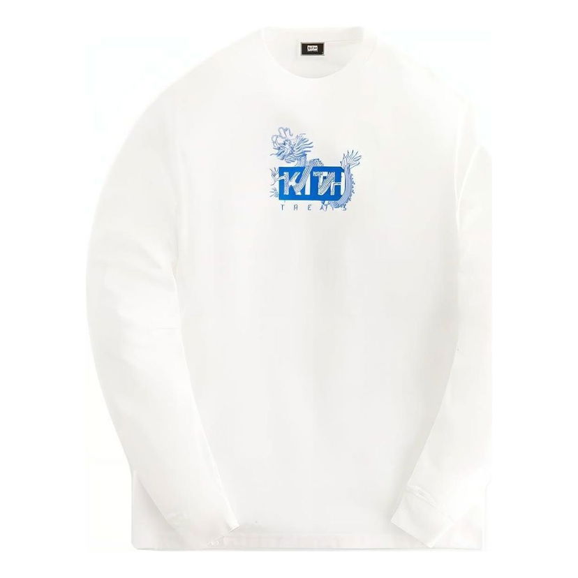 Tričko KITH Treats Year Of The Dragon Graphic Long Sleeve T-Shirt Biela | KHT030117-101