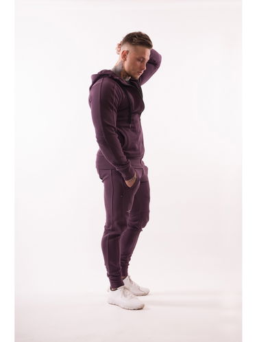 Mikina NEBBIA AW Zip Up Hoodie Fialová | 720-BURGUNDY, 2