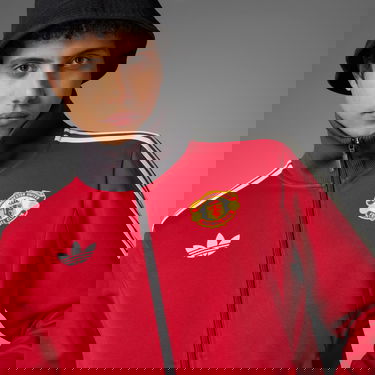 Bomber bunda adidas Originals Manchester United Originals Track Jacket Červená | IY0055, 3