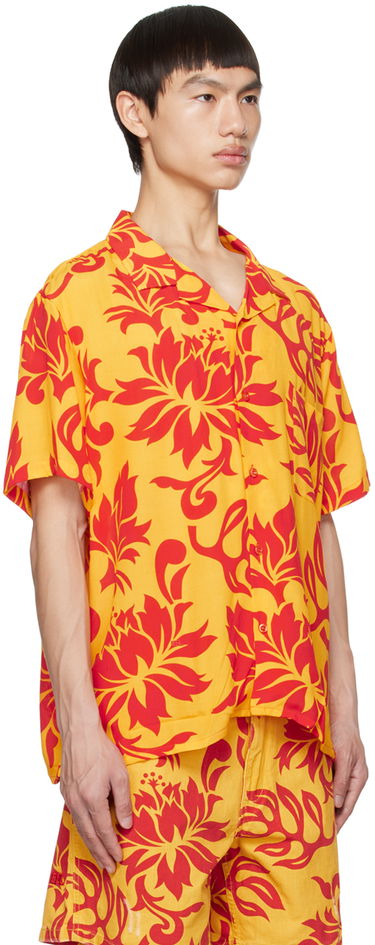 Košeľa ERL ERL Floral-Print Shirt Žltá | ERL06B003, 1