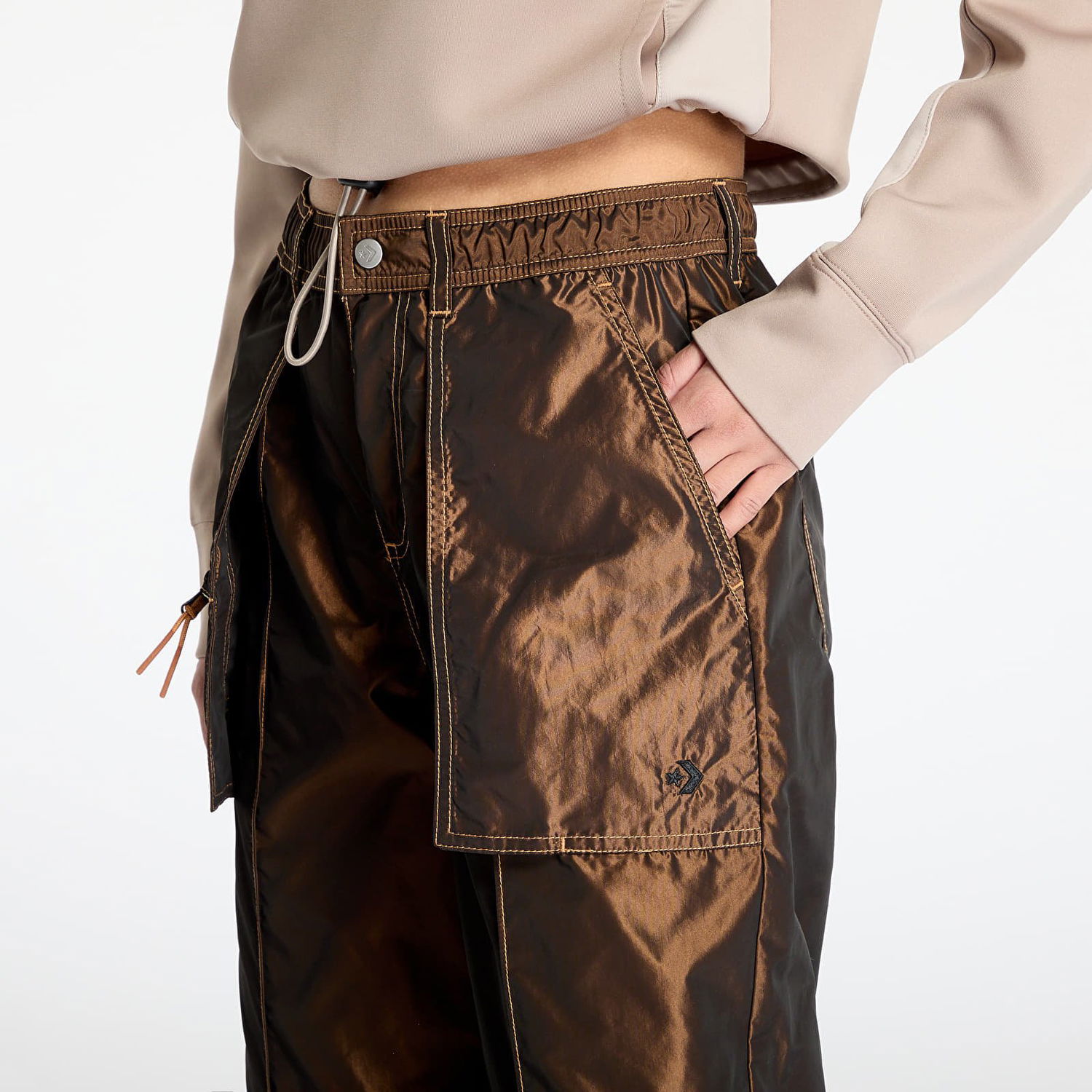 Cargo nohavice Converse Converse Water-Repellent Cargo Pants Hnedá | 10028020-A01, 1