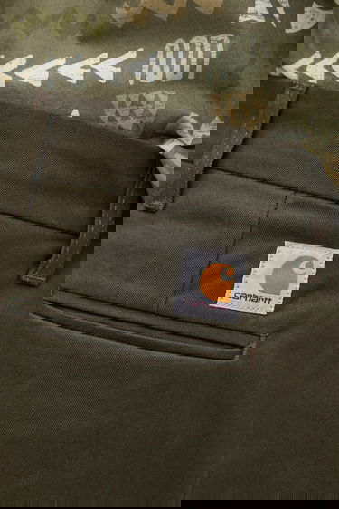 Nohavice Carhartt WIP Simple Chinos Zelené | I003367.CYPRESS, 3