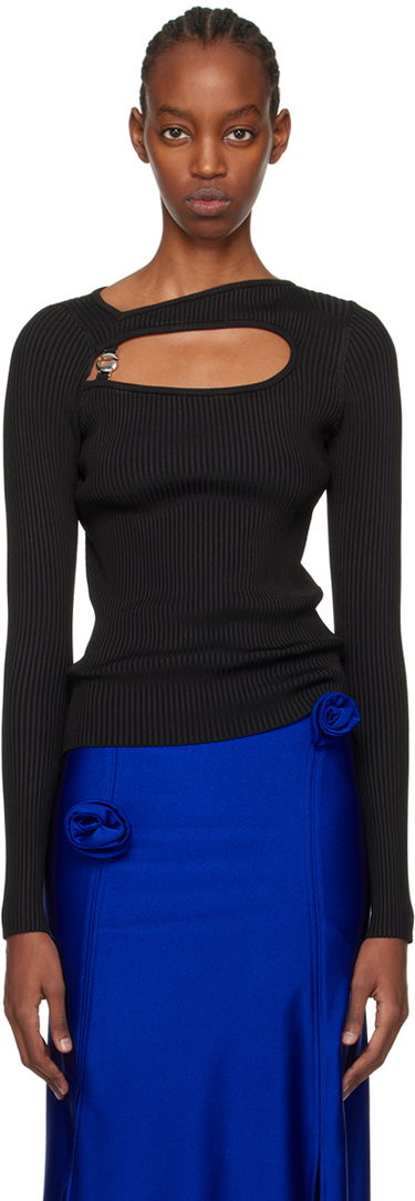 Sveter Coperni Coperni Cutout Long Sleeve Top Čierna | COPML84600, 0