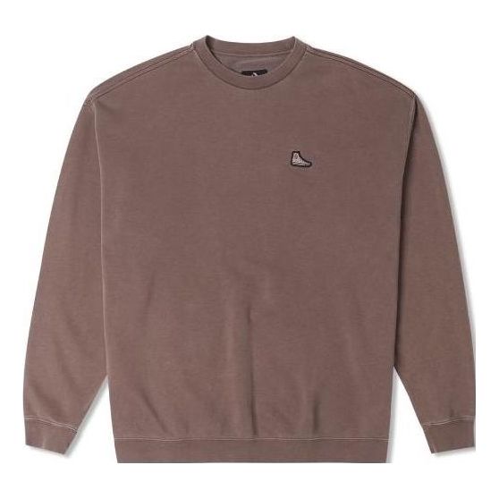 Mikina Converse Loose Fit Sweatshirt with Patch Hnedá | 10024866-A01, 0