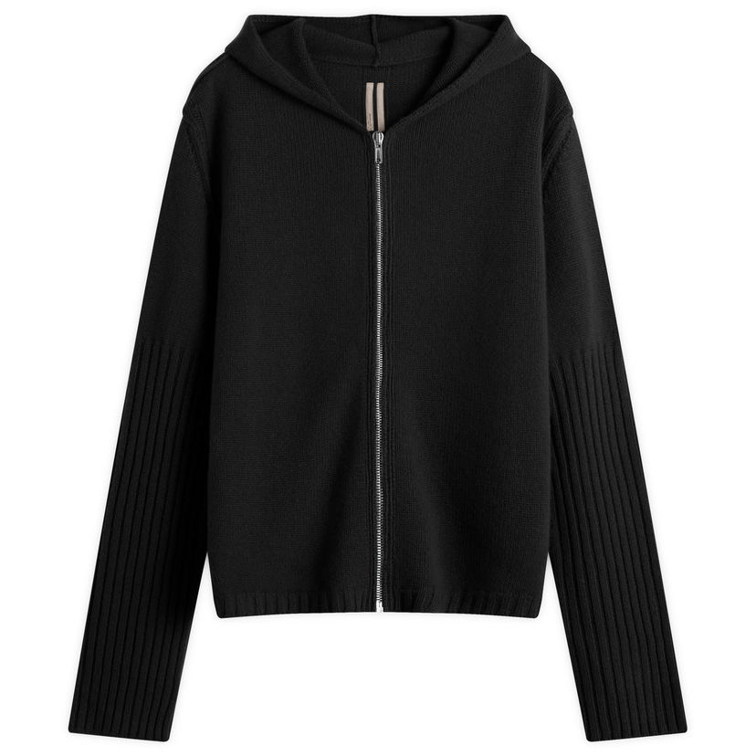 Sveter Rick Owens Rick Owens Knit Zip Hoodie Čierna | RU02E1666-KWV-09