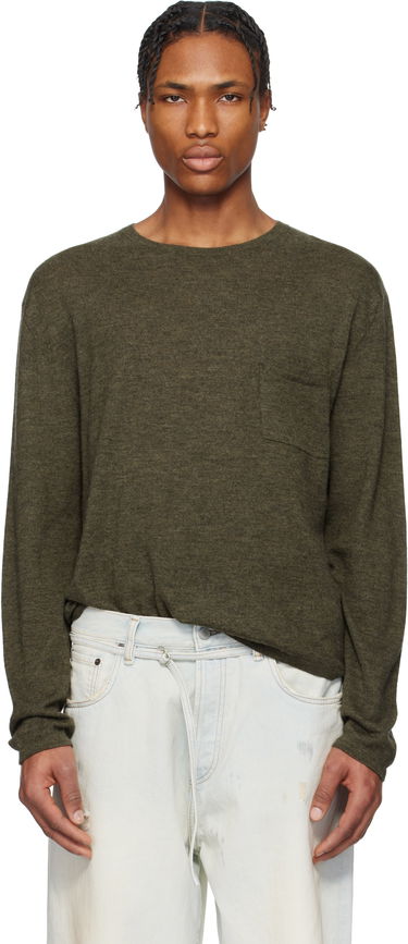 Sveter Acne Studios Acne Studios Cashmere Crew Neck Sweater Zelené | B60354-, 0