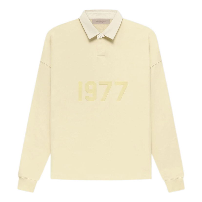 Polo tričko Fear of God Essentials Henley Rugby Polo Žltá | FOG-FW22-338